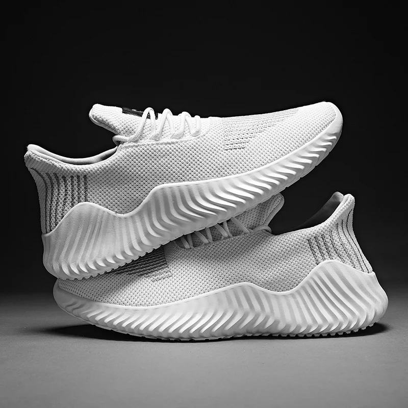 

Mesh Knitting Men Casual Shoes Breathable Fashion Sneakers Men Original Light Jogging Plus Size 47 Man Tennis Designer Sneakers