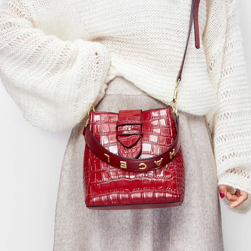 Солнечный магазин сумки-ведро для женщин сумка из натуральной кожи модная