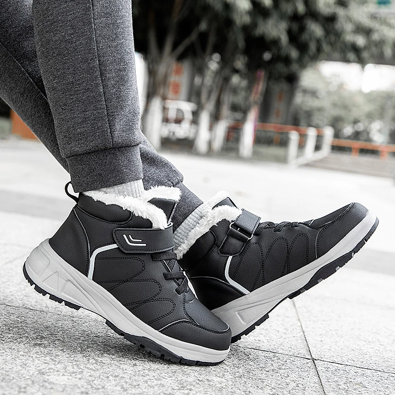 

Обувь Рабочая обувь со стальным носком, массивная подошва Snow Peak Homme, боевые ботинки для мужчин, кроссовки из войлочной кожи, стразы, теннис