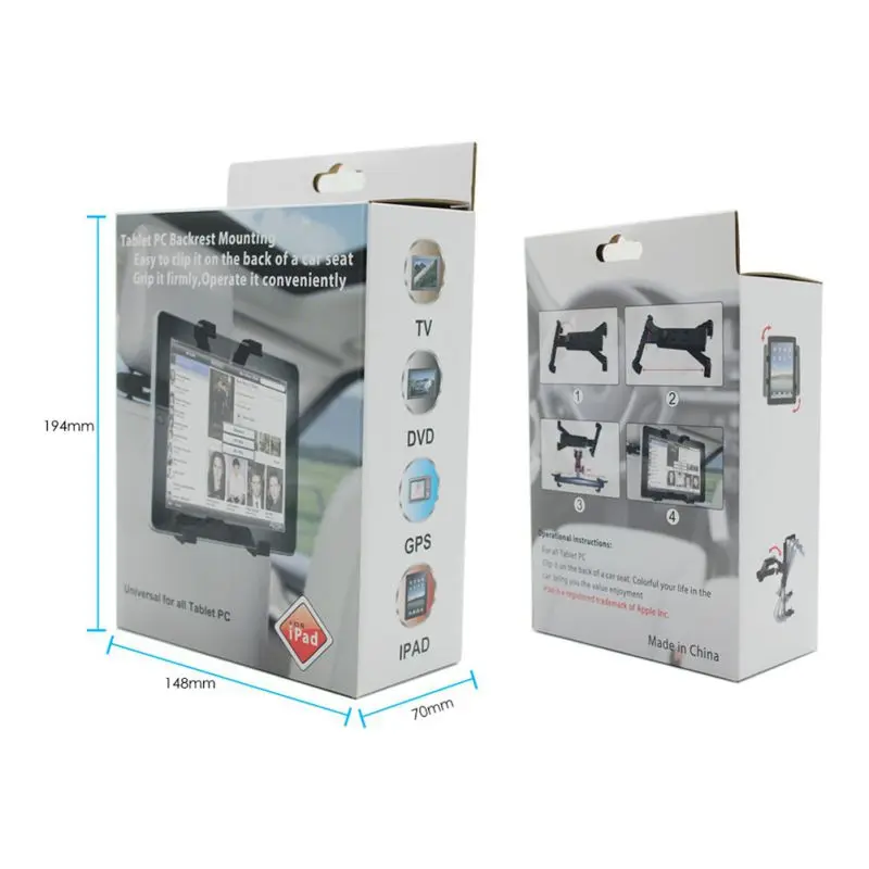 Автомобильный планшет крепление Автомобильная подушка клип 7 дюймов держатель