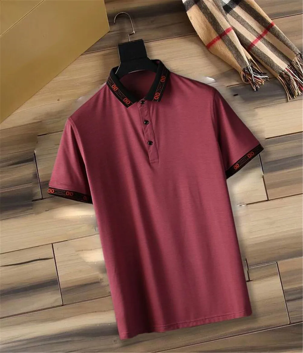 

100% Cotton 21SS Polo Shirts Mens T-shirt Fashion Clothing Short Sleeve Punk Hip Hop Letter Print Skateboard Hoodie White Black