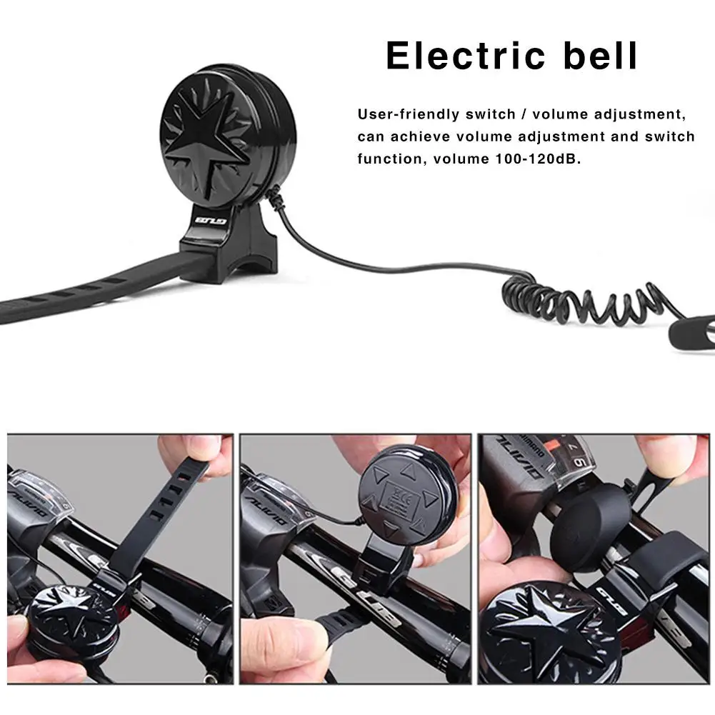 GUB 120dB USB Перезаряжаемые велосипед электрический звонок Рог Водонепроницаемый