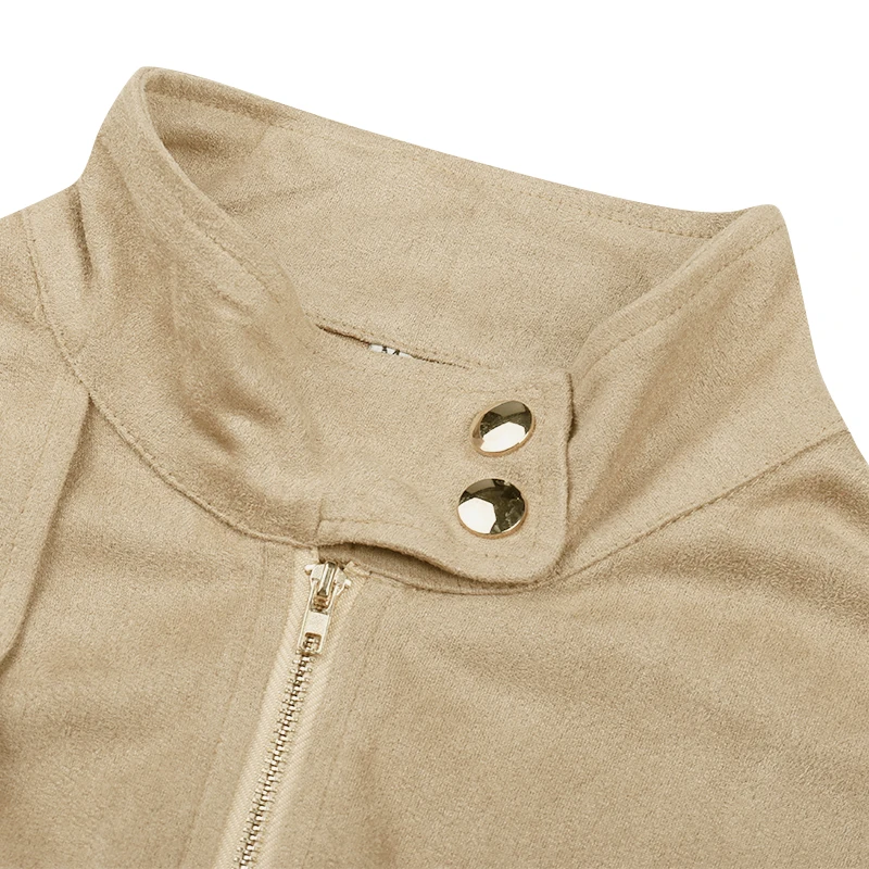 

hirigin Elegant Women Long Sleeve Zipper Dress Stylish Solid Color Dress Ladies Female High Waist Dresses Lace up Dresses