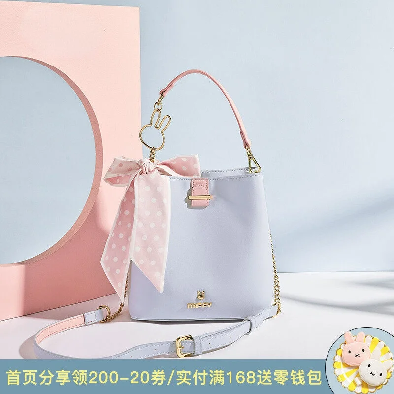 

bucket package 2021 new bag handbag texture small pure and fresh and portable large capacity one shoulder inclined shoulder bag