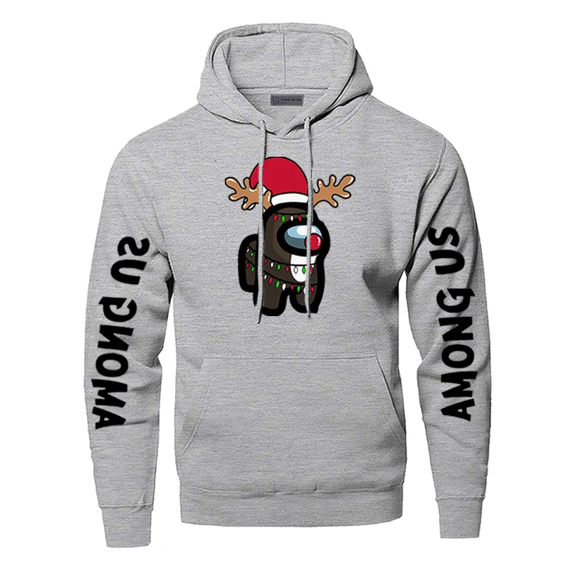 

New Game Crewmate Impostor Reindeer Xmas Hip Hop Men Hooded Hoodie Sweatshirt Skateboard Hoodies Sweatshirts Autumn Pullovers