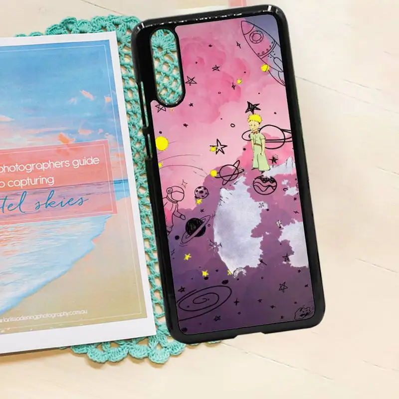 

The Little Prince pink starry sky soft tpu shell cover Phone Case PC for iPhone 11 12 pro XS MAX 8 7 6 6S Plus X 5S SE 2020 XR