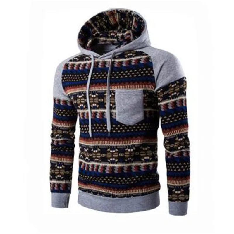 

Hoodies Men 2019 Brand Male Long Sleeve Print Hooded Sweatshirt Mens Hoodie