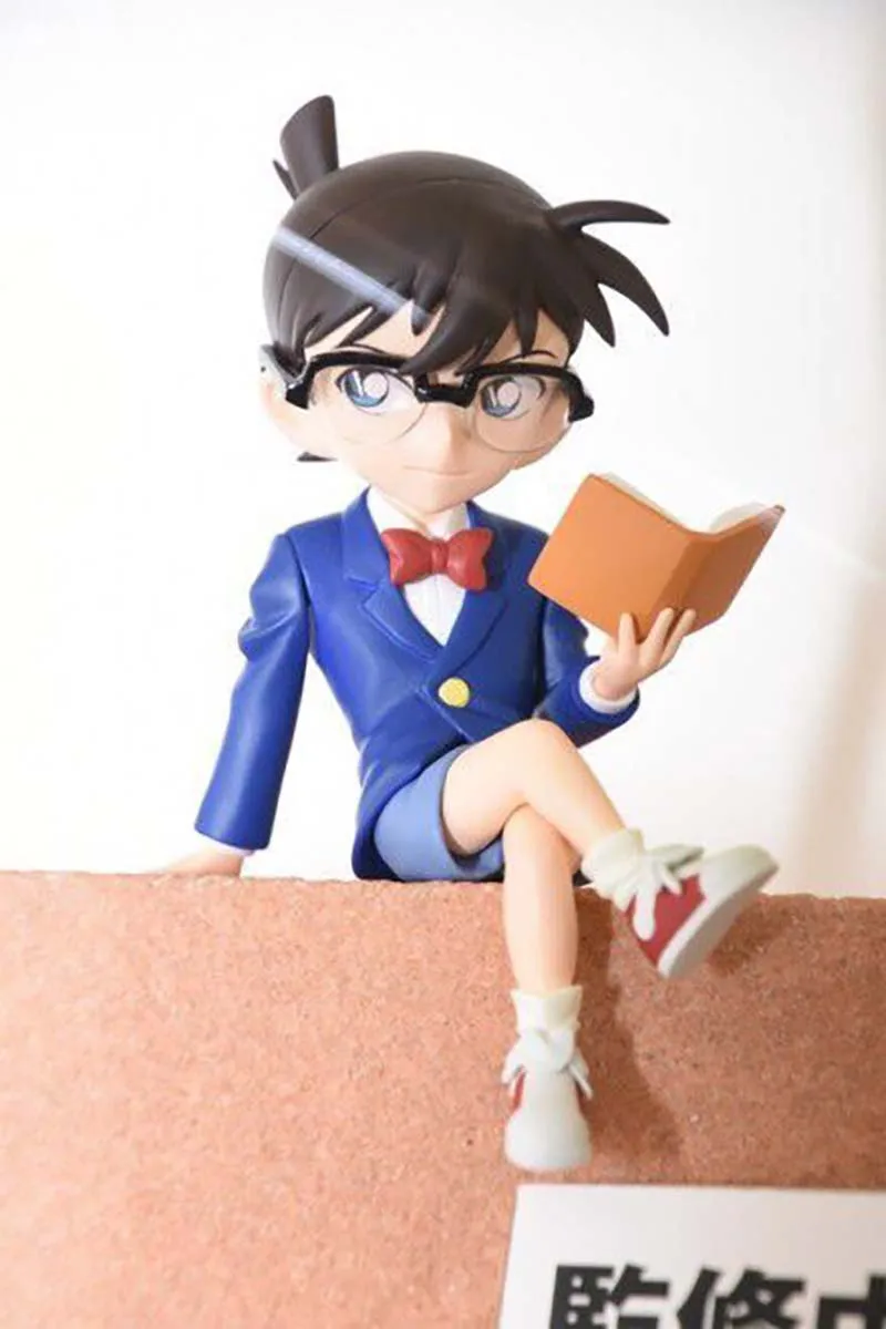 

Detective Conan Action Figure Two Styles Reading Books Ringing Up Models Toys