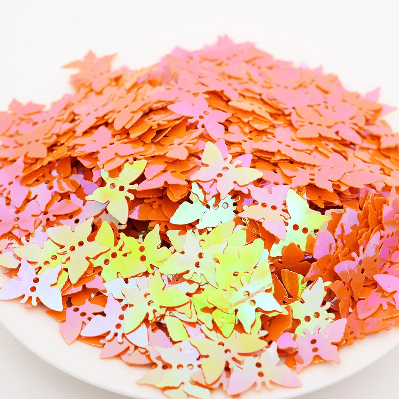 13 мм Маленькая бабочка блестки фототкань одежда ручной работы материал для