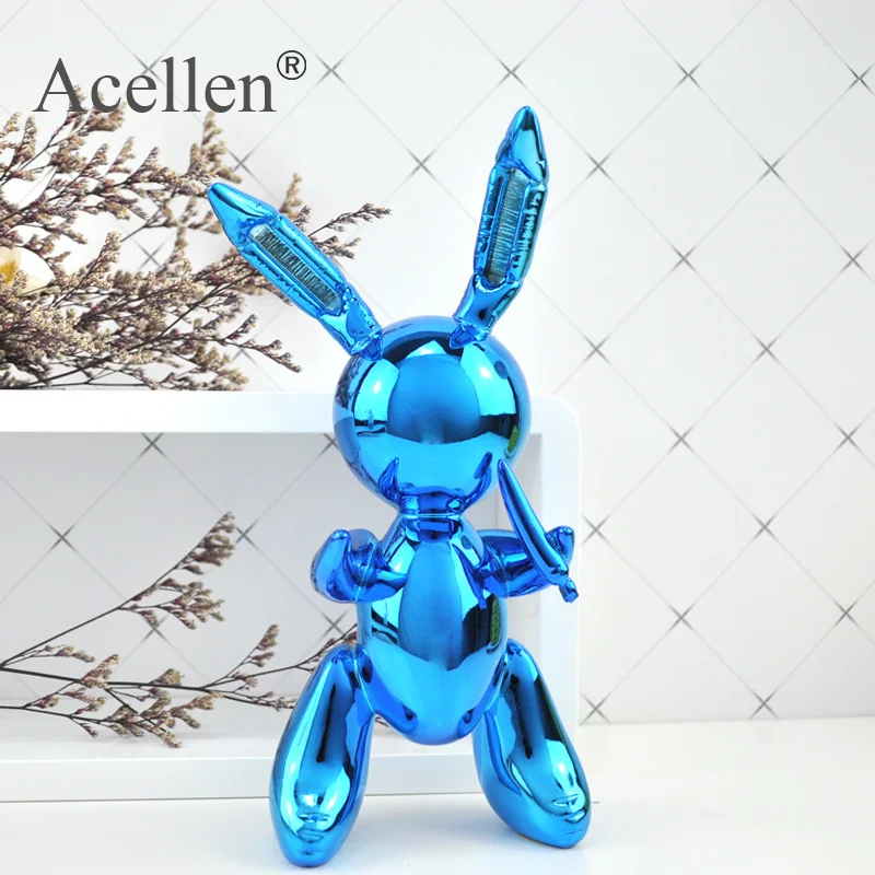Милый Шарик кролик статуя смола скульптура домашний декор Современная