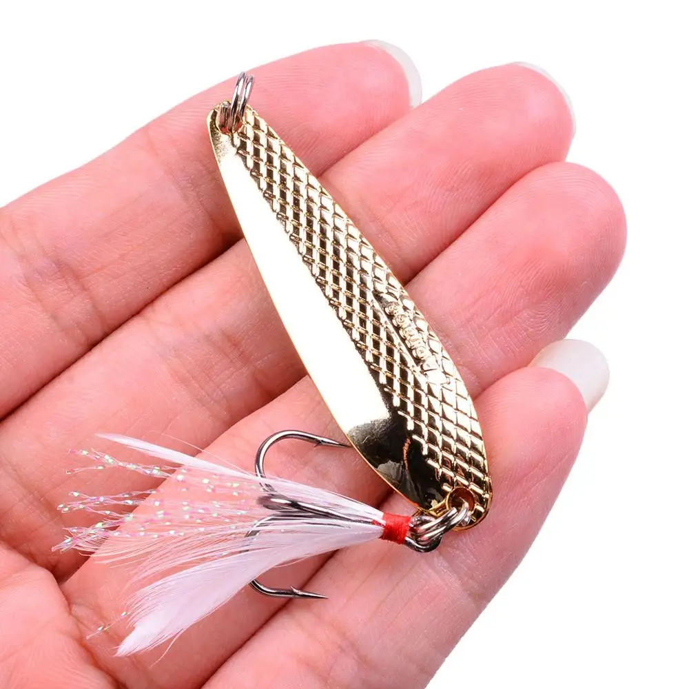 Металлическая Ложка приманки Spinner 1 шт. рыболовная приманка 6 г вращающиеся