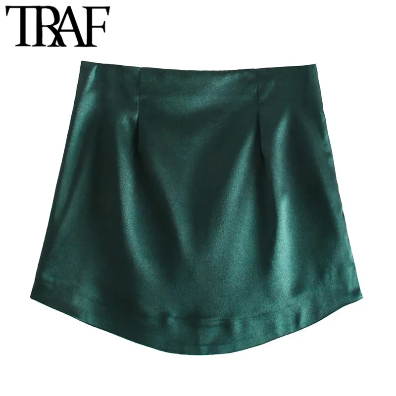 Юбка-мини на молнии с высокой талией и боковой молнией | Женская одежда