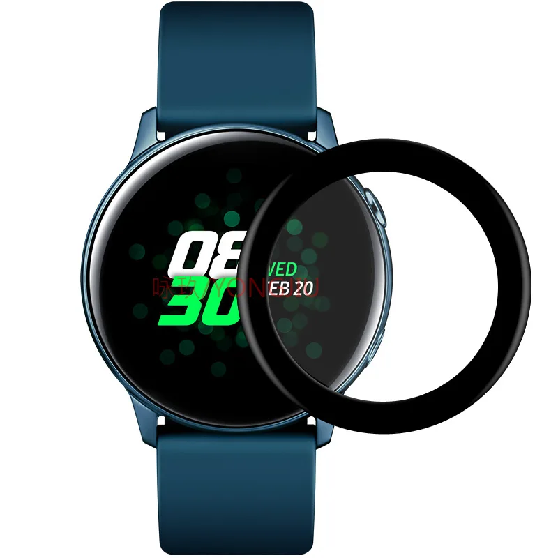 2 шт Для samsung Galaxy Watch Active R500 3D изогнутый камберный полный Чехол мягкая ПЭТ пленка протектор экрана(не закаленное стекло