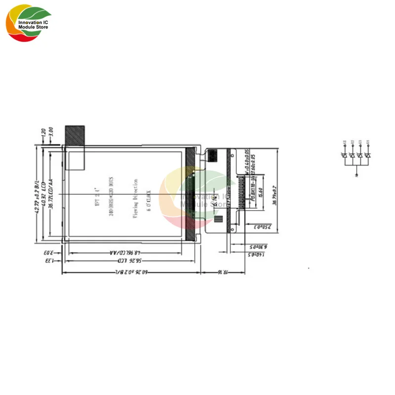 2 4 дюймовый 240320 SPI серийный TFT ЖК экран модуль ILI9341 240x320 цветной для Arduino UNO