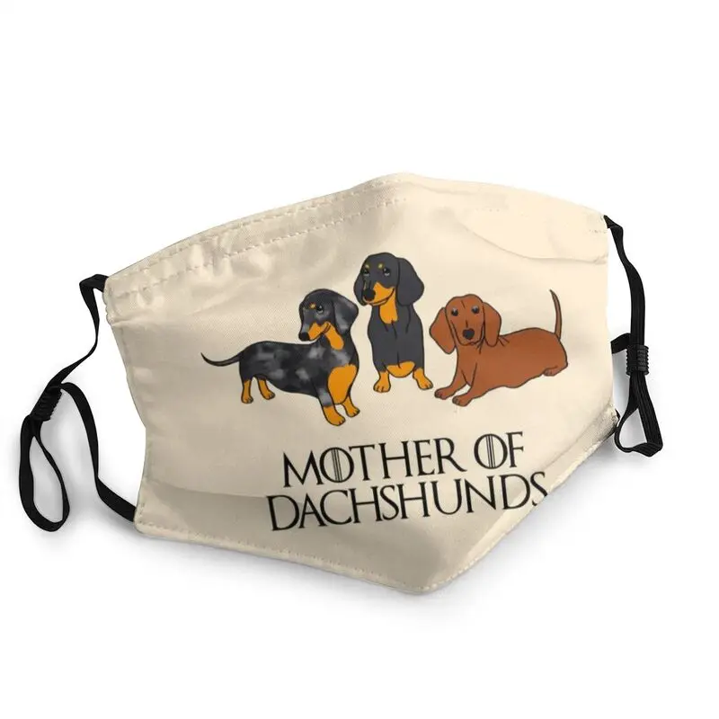 

Dachshund Reusable Adult Badger Sausage the Wiener Dog Mouth Face Mask Anti Dust Protection Cover Respirator Mouth Muffle