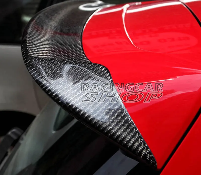 O style спойлер на заднюю крышу из настоящего углеродного волокна верхний крылышко