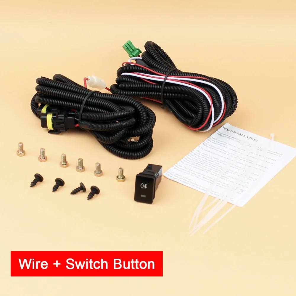 1 пара автомобильных противотуманных фар в сборе с противотуманными фарами