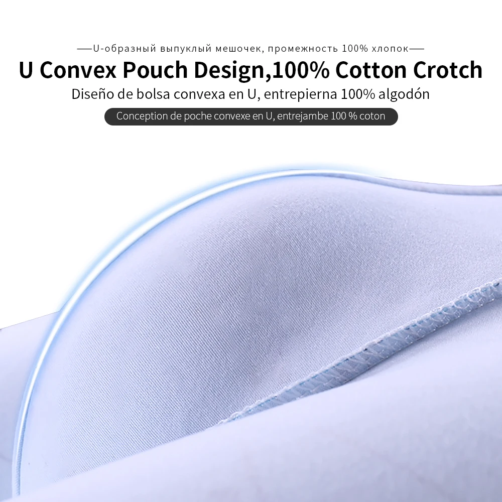 4pcs/Lot Boxer Shorts Underpants man Men's Panties Underwear Men Boxer Boxershorts Homme Breathable Shorts U Convex Pouch