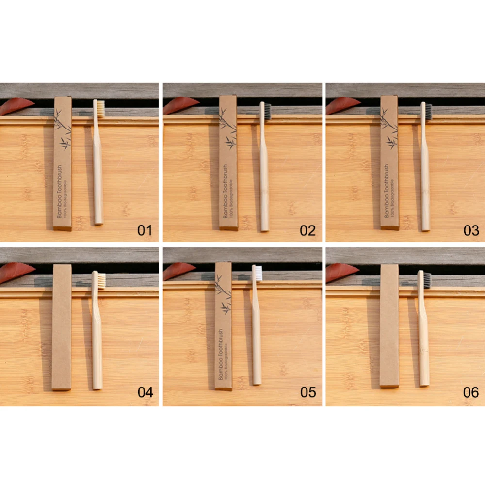 Мягкие щетинки бамбуковые зубные щетки экологичный уход за полостью рта зубная