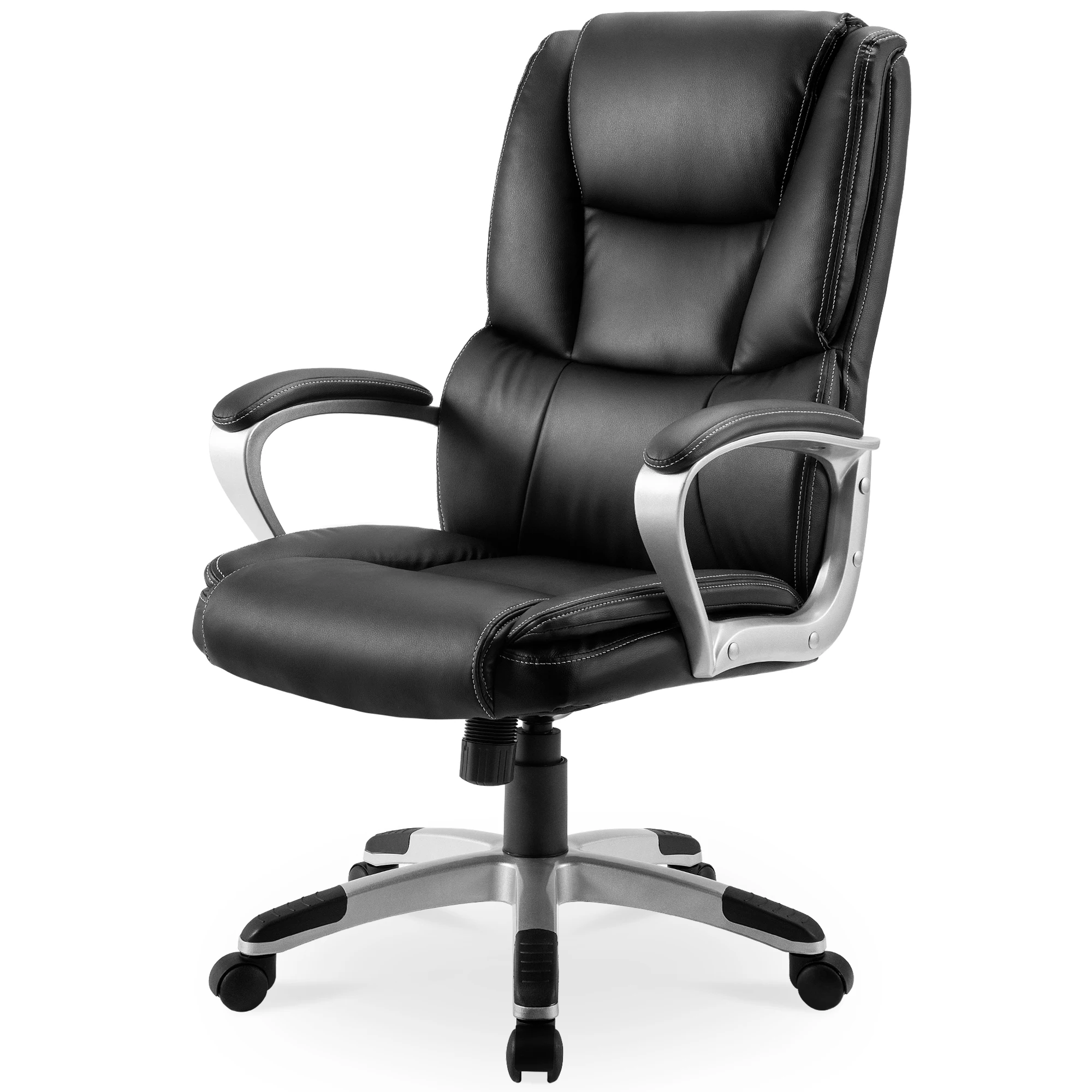 Высокий задний кожаный исполнительный Вертлюг Офисный Компьютерный стол стул