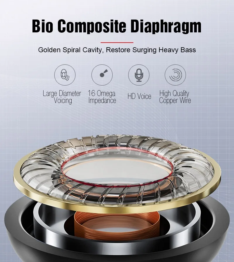 Профессиональные металлические наушники в ухо проводные 3 5 мм тяжелый бас