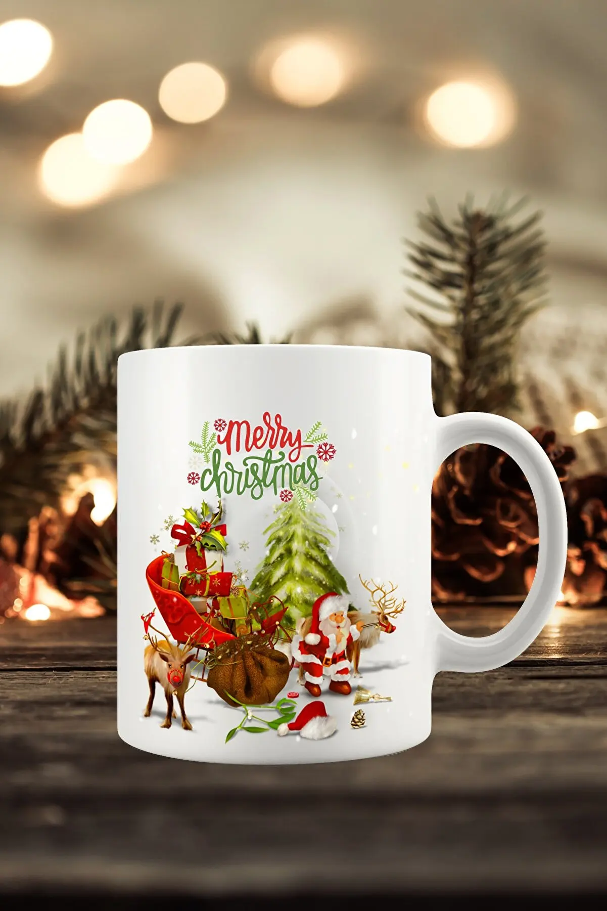 

Mel's Land 2 PCs Hot Christmas New Year Konseptli Christmas Christmas Mug Cup Christmas Decoration Mug