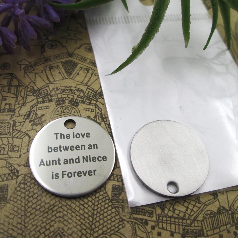 Подвески из нержавеющей стали любовь между тетей и племянницей 5 стилей на выбор