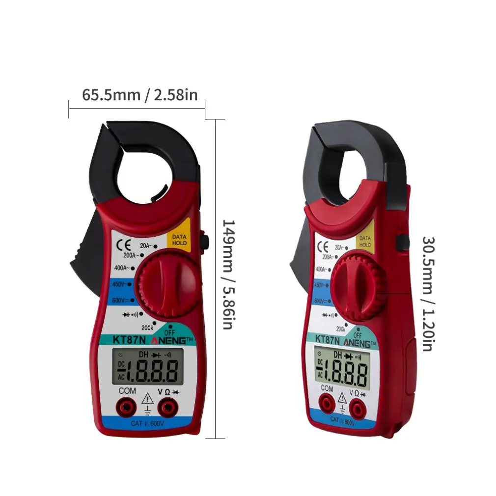 

ANENG Clamp Type Resistance Voltage Multimeter Non Contact Digital Convenient Resistance Voltage Measurement