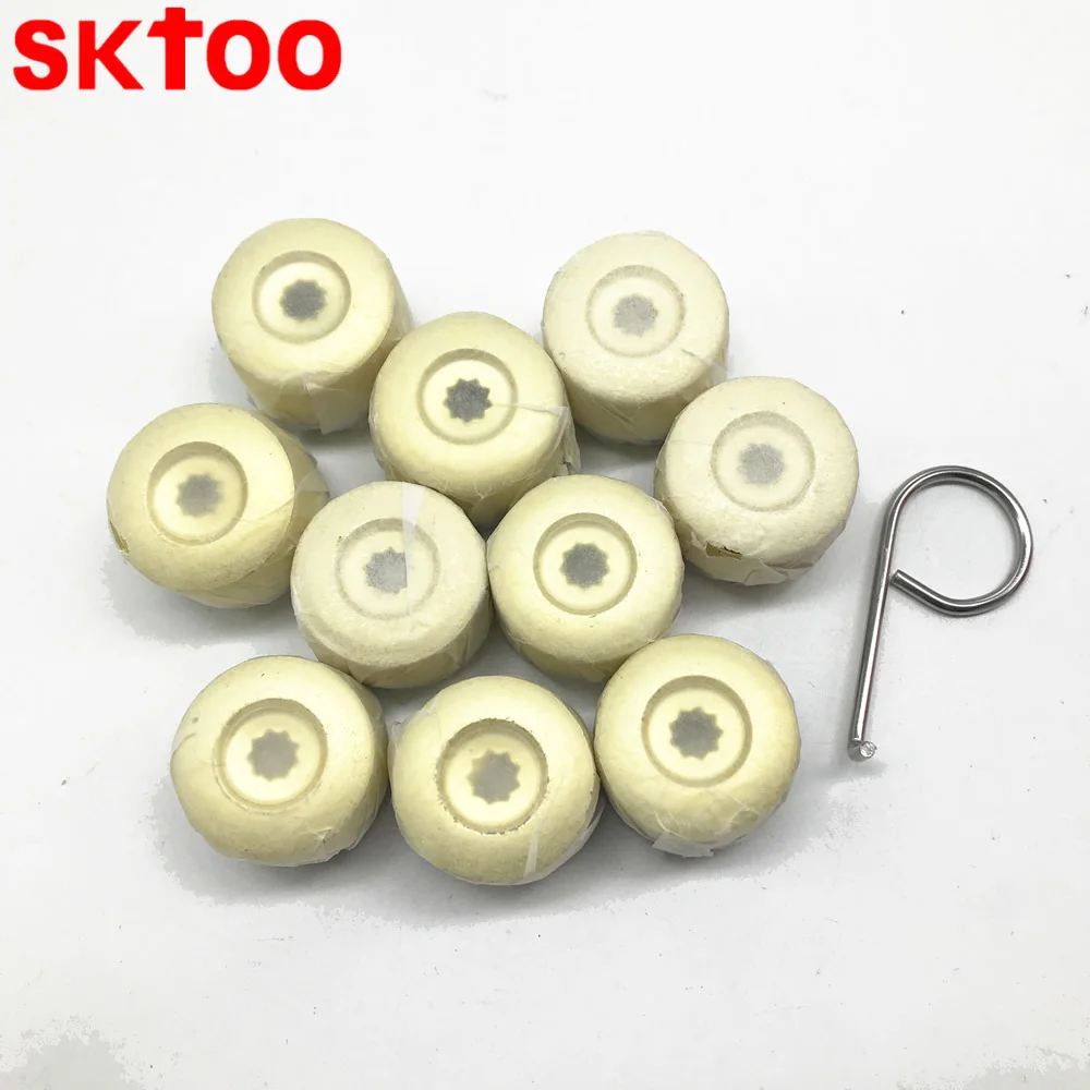 SKTOO 7L6 601 173A 2ZZ 10 шт. хромированный колпачок на гайку болта колеса 7L6601173A для VW Touareg 2004