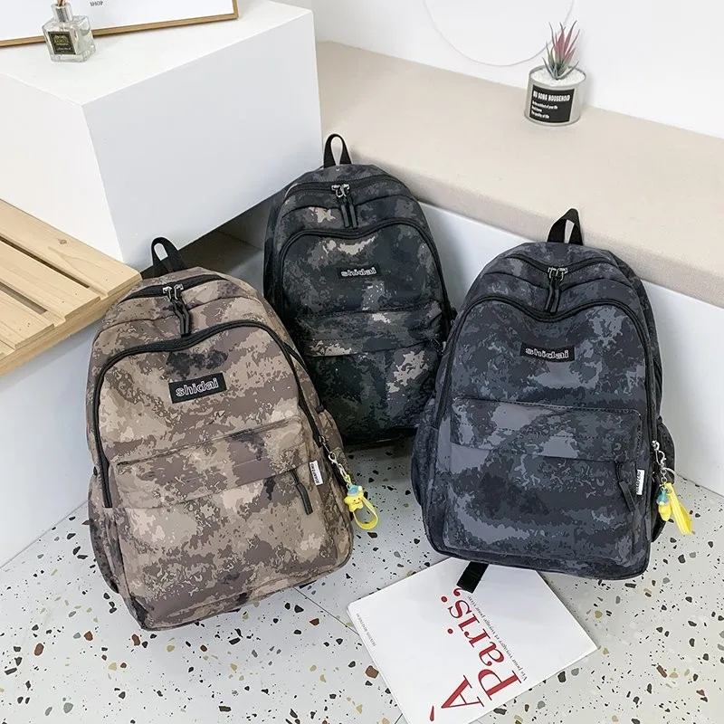 

Camouflage Color Backpack For Men Waterproof Multi Pocket Travel Backpacks Large Capacity School Bags For Teenage Cool Skool Sak