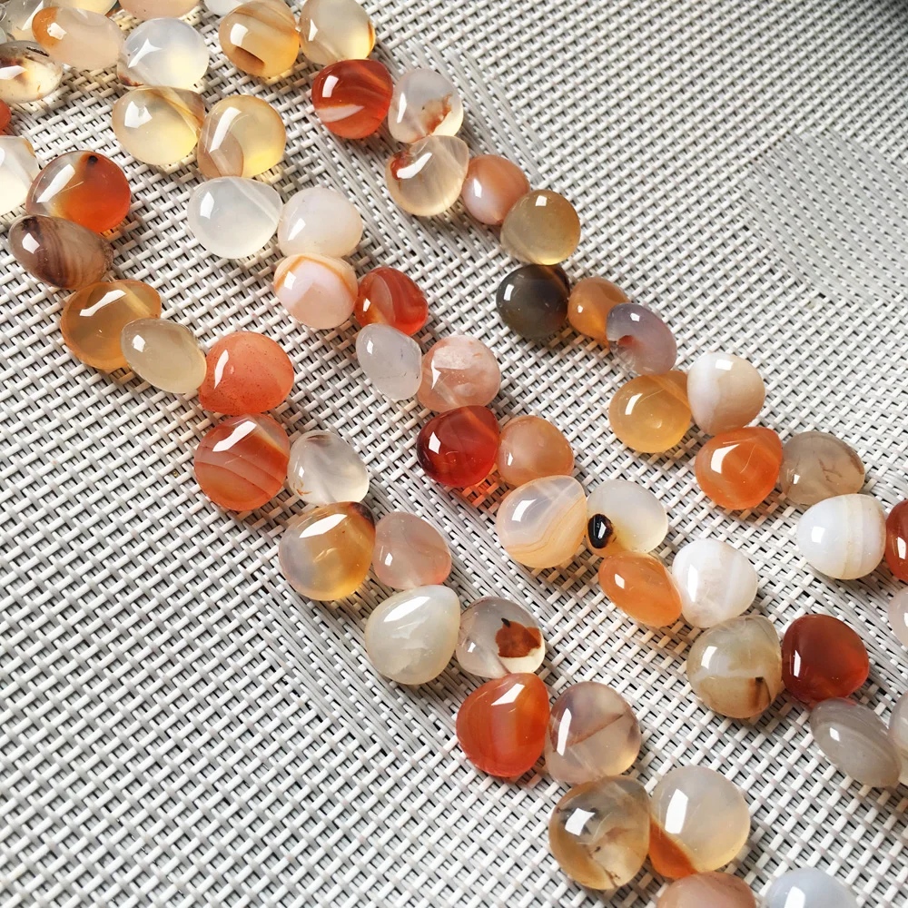 

Natural Stone Water Drop Shape Loose Beads Red Agates Semifinished String Bead for Jewelry Making DIY Bracelet Necklace