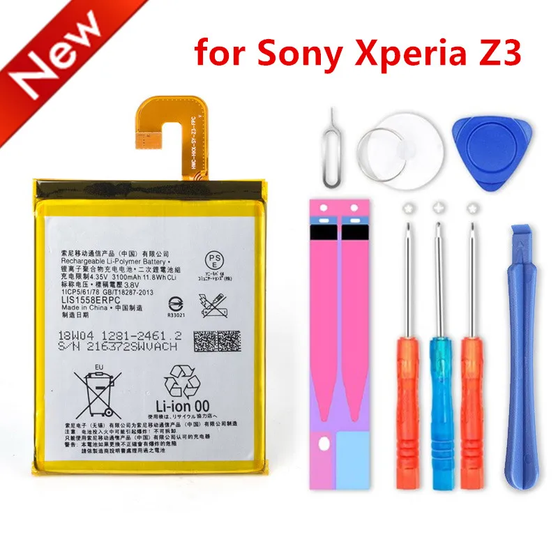 Новый Сменный аккумулятор для SONY Xperia Z3 L55T L55U D6653 D6633 D6603 LIS1558ERPC оригинальный