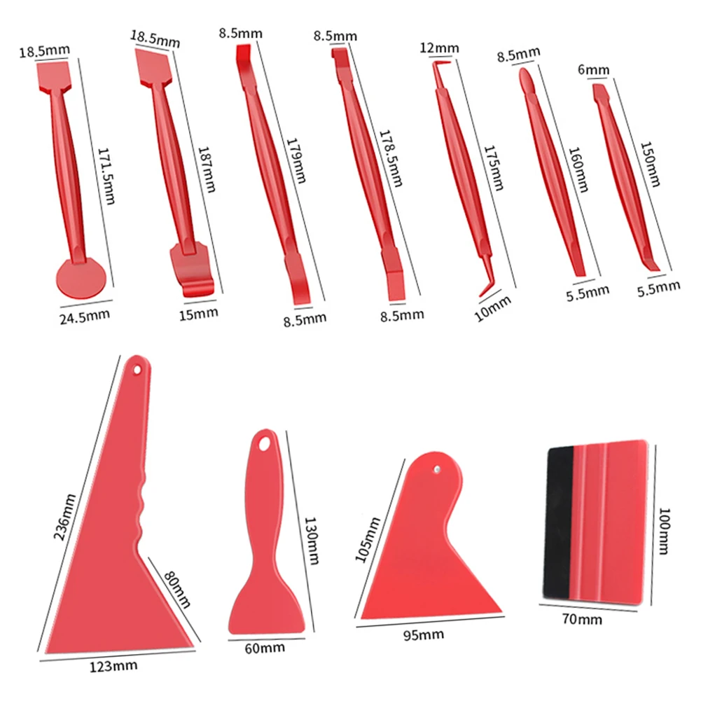 

Car Vinyl Wrap Tools Carbon Fiber Film Wrapping Cutter Aid Tool Auto Window Tint Squeegee Razor Scraper Sticker Car Accessories