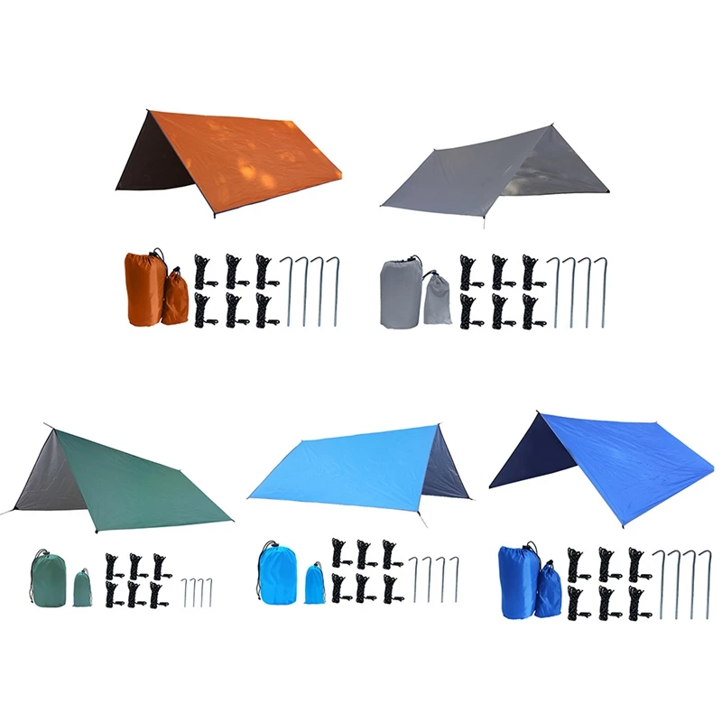 

Beach Waterproof Mat Sun Shade Sail Outdoor Top Canopy Patio 11.8' Square Beach Outdoor Tarpaulin Camping Tarp Shelter