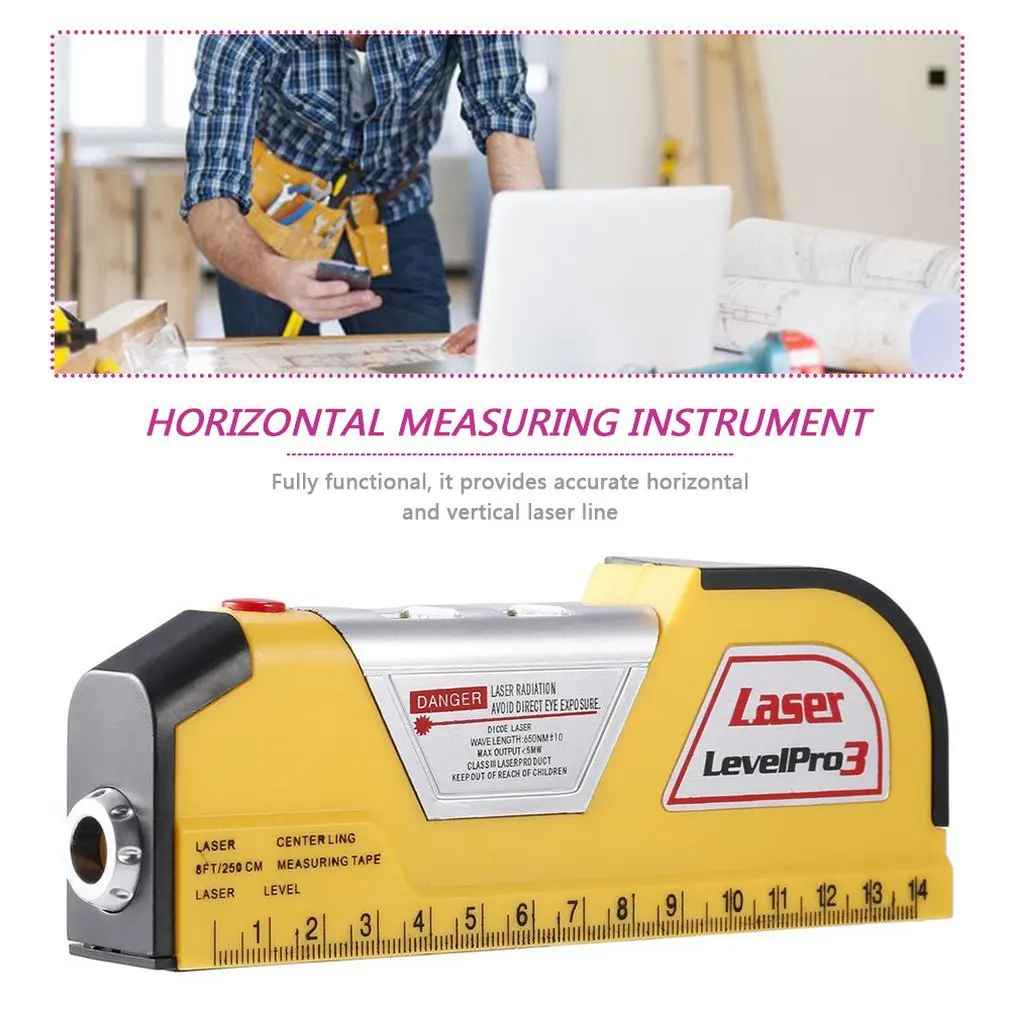 XX LV02 Многофункциональный лазерный уровень нивелир с ИК линией рулетка измерение