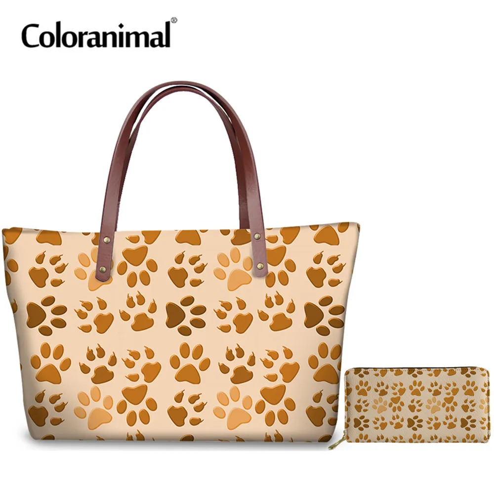 Coloranimal модная обувь Cat Дизайн Женский Сумки 2 шт./компл. Для женщин сумки через