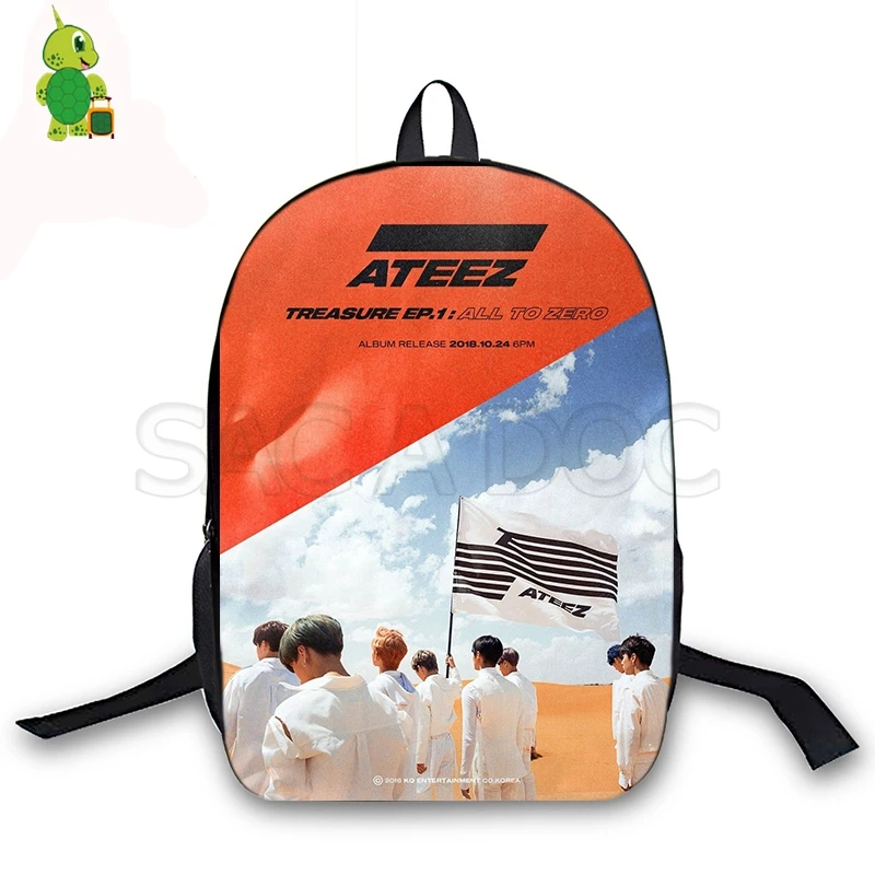 12 Новинка, рюкзак для путешествий Kpop ATEEZ-The Expedition Tour, школьные сумки для девочек и мальчиков, модный рюкзак для ноутбука, повседневные дорожные сумки - Цвет: 12