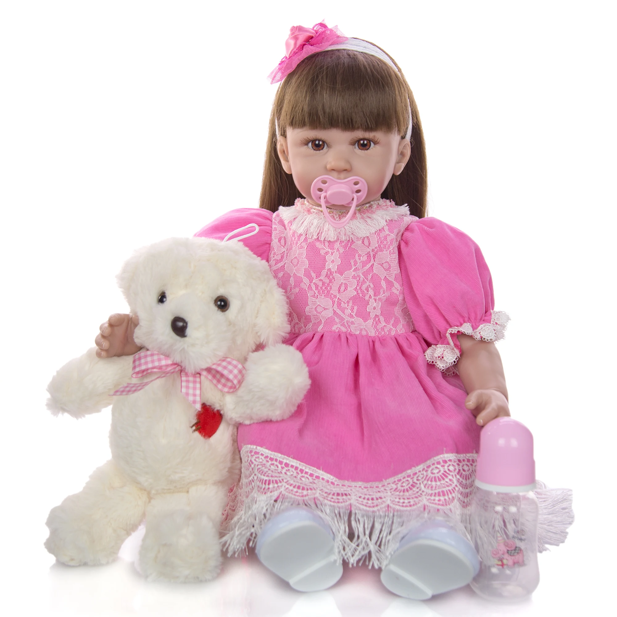 

KEIUMI Fantasy Reborn Boneca 60 cm Truly Like Princess Vinyl Cloth Body Stuffed Toddler Reborn Baby Doll Kids Birthday XMAS Gift