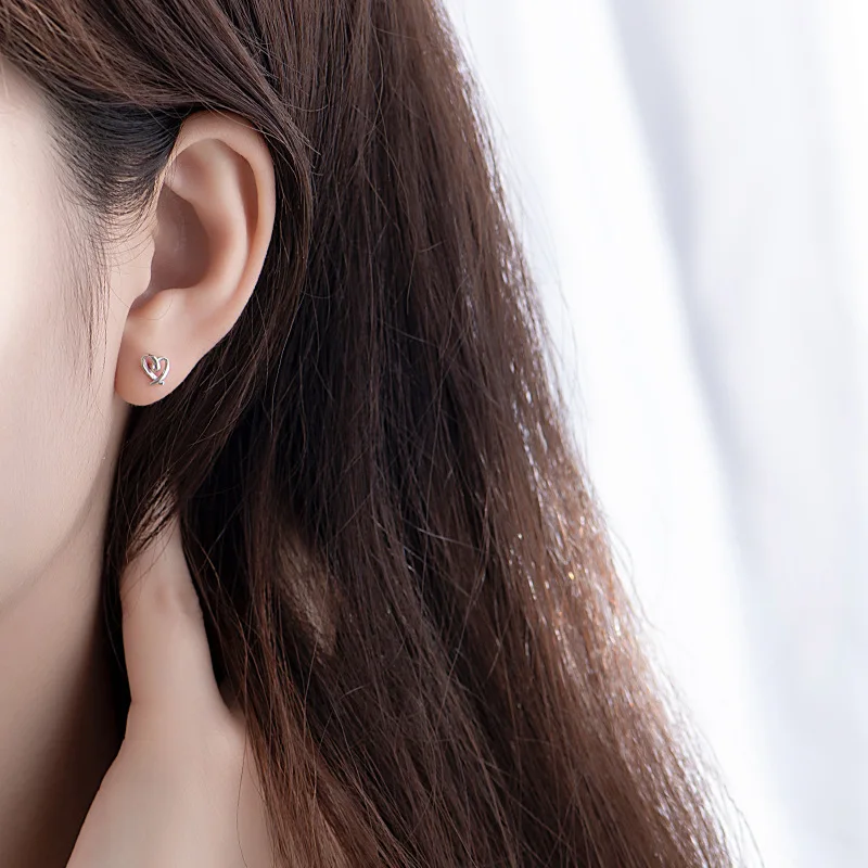 

New Statement 925 Sterling Silver Stud Earrings Geometric Earrings For Women Simple Korean Earing Modern JewelryFemme Brincos