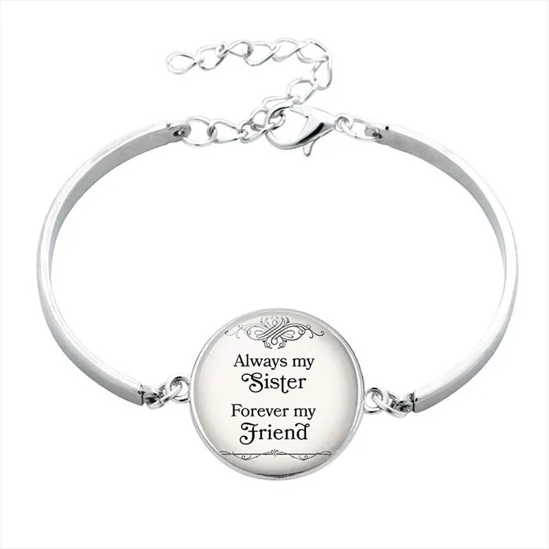 

You Will Always Be The Sister of My Soul, The Friend of My Heart, Sister Bracelet Friendship Jewelry Best Friends Bangle Gift