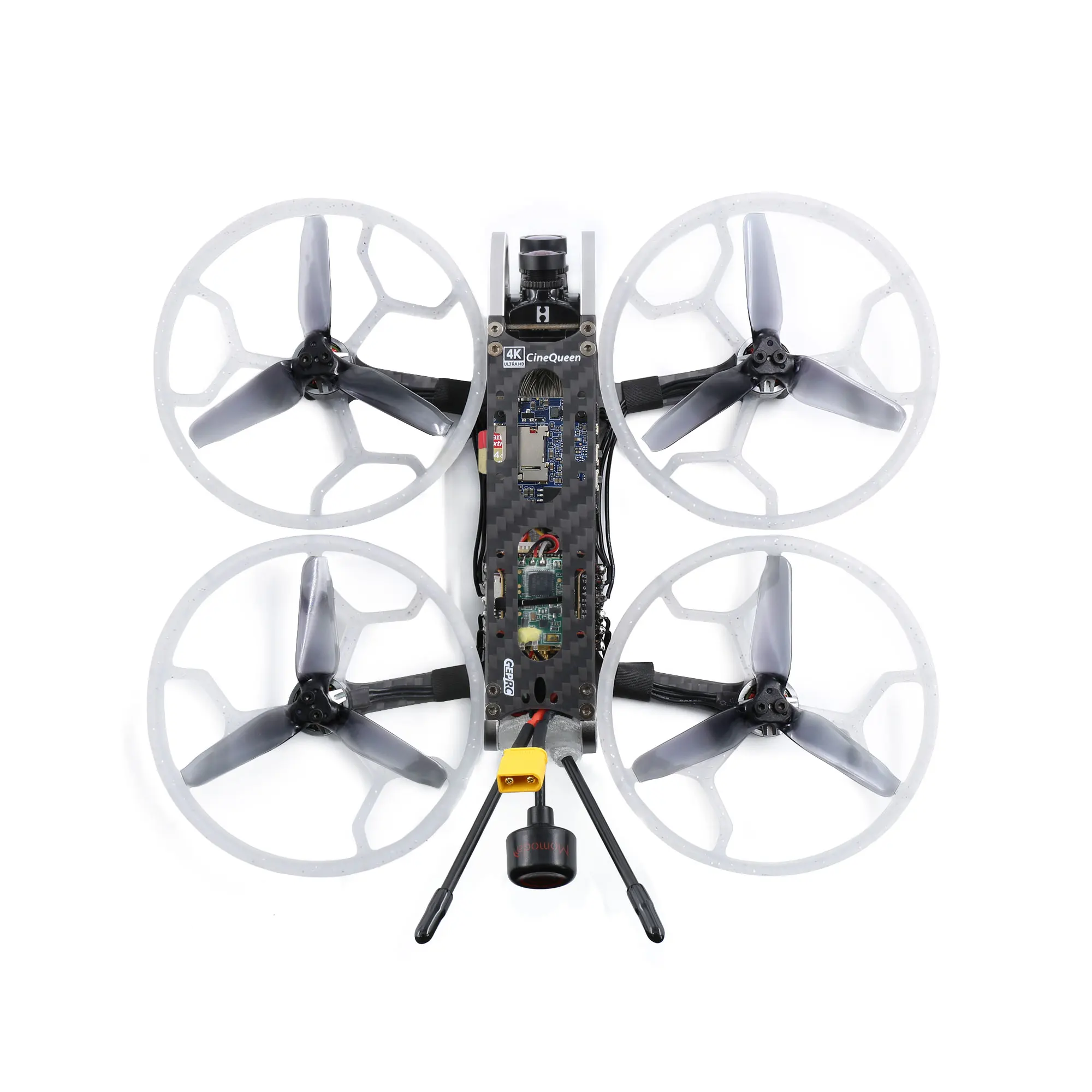 Гибридная FPV камера GEPRC CineQueen 4K Runcam 3 дюйма стабильный V2 F4 30A ESC 1206 3600KV бесщеточный