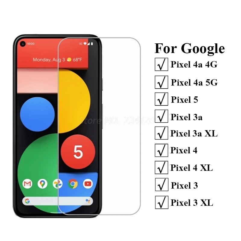 2 1 шт. Стекло Экран протектор для Google Pixel 5 GTT9Q G5NZ6 4A 4G 5G 3 3A XL 4 закаленное 5A a