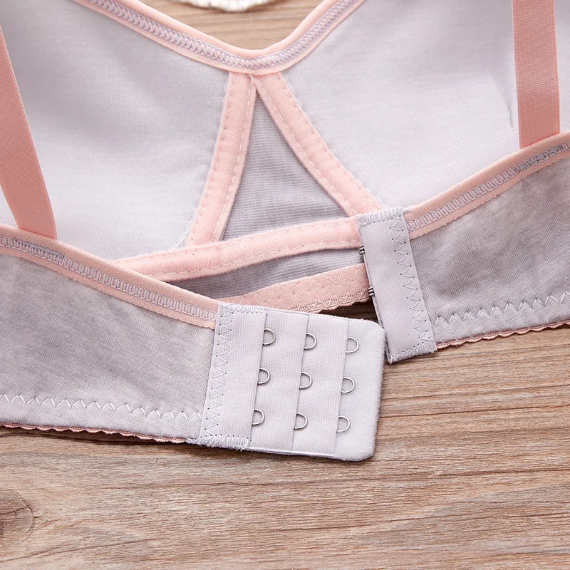 Нижнее белье для девочек хлопковые спортивные бюстгальтеры с чашечками