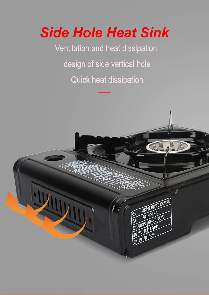 Уличная газовая мини-плита для кемпинга портативная плита металлическая кассета