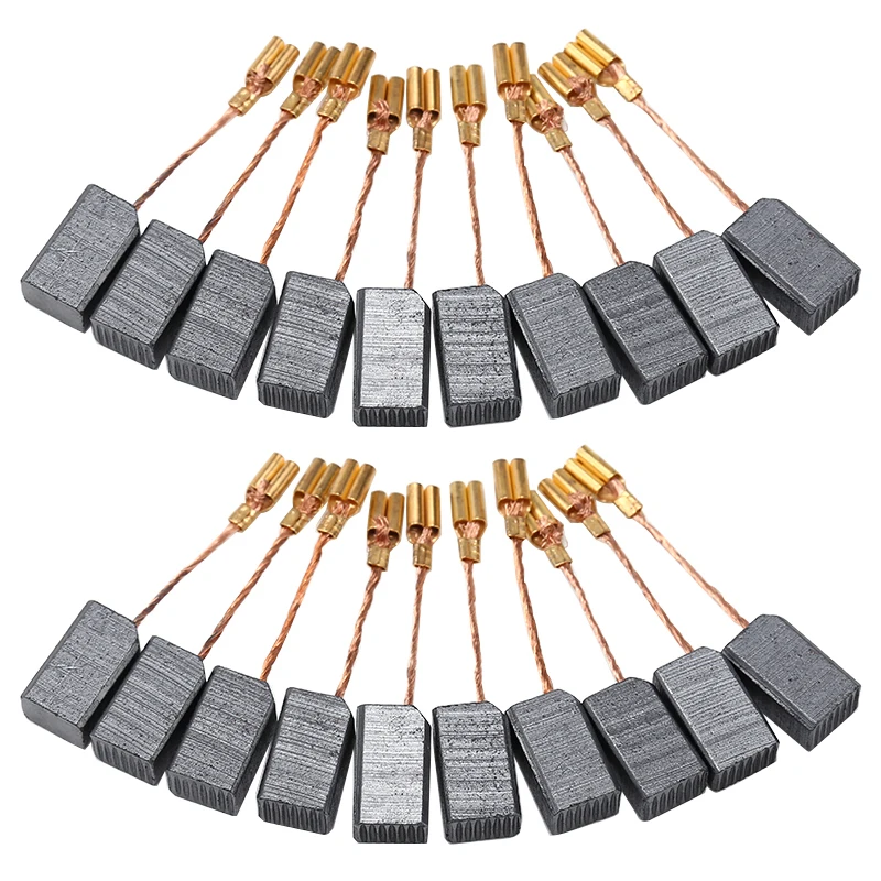 20 шт. графитовые медные Углеродные щетки двигателя Mayitr для угловой шлифовальной