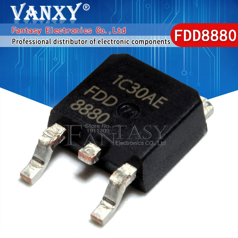 10 шт. FDD8880-252 FDD8880 TO252 30V 58A | Электронные компоненты и принадлежности