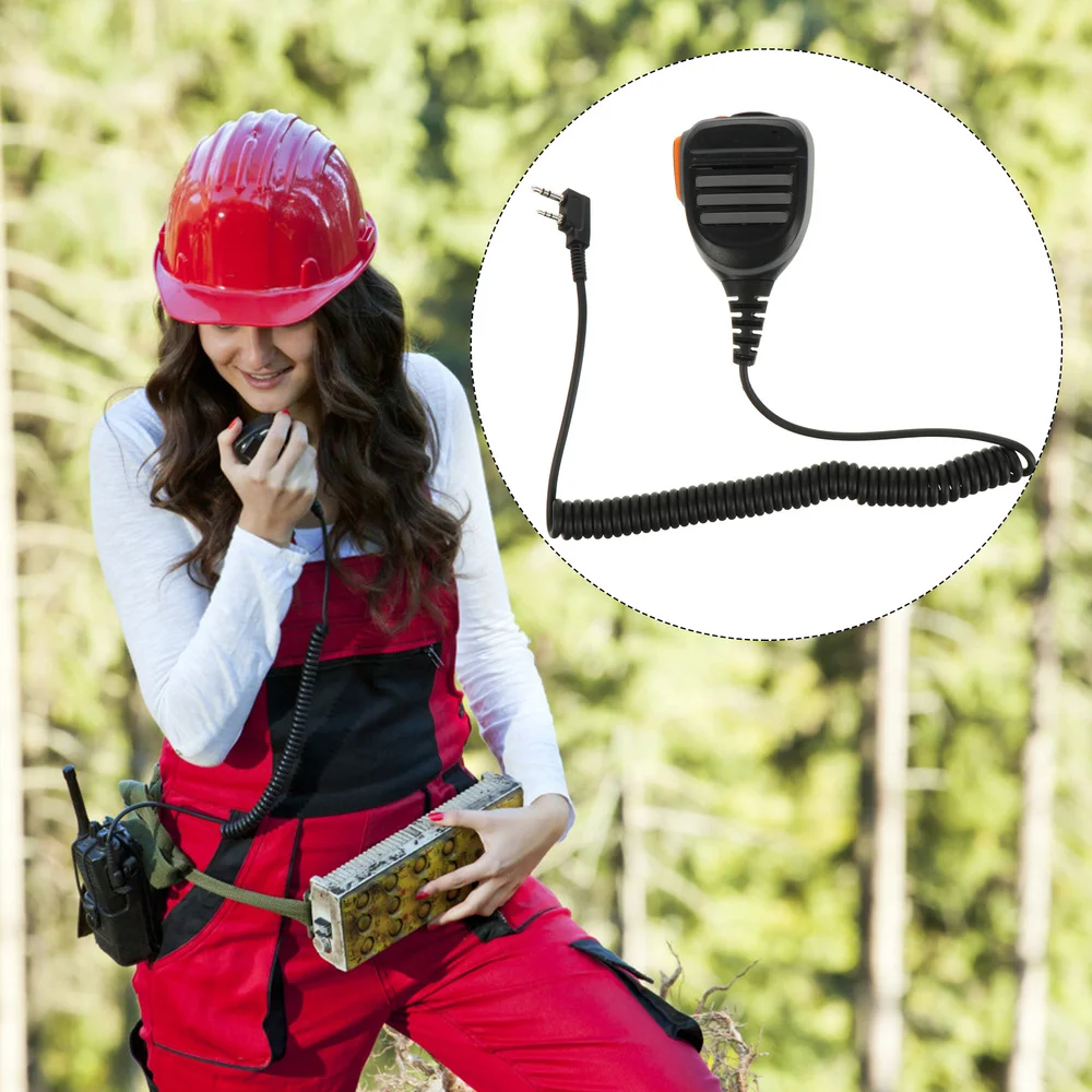 2 Pin Динамик Mic компактный иди и болтай Walkie Talkie “иди микрофоном для х полосный