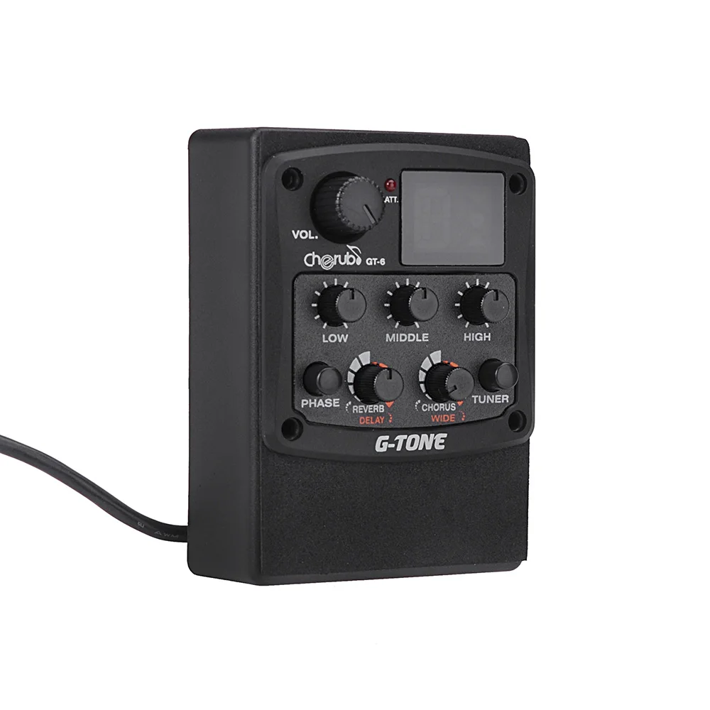 Предусилитель для акустической гитары Cherub G-Tone GT-6 пьезо-эквалайзер 3-полосный