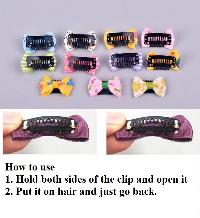 10 шт./лот зажим для волос маленькой собаки безопасные зажимы собак BB заколка