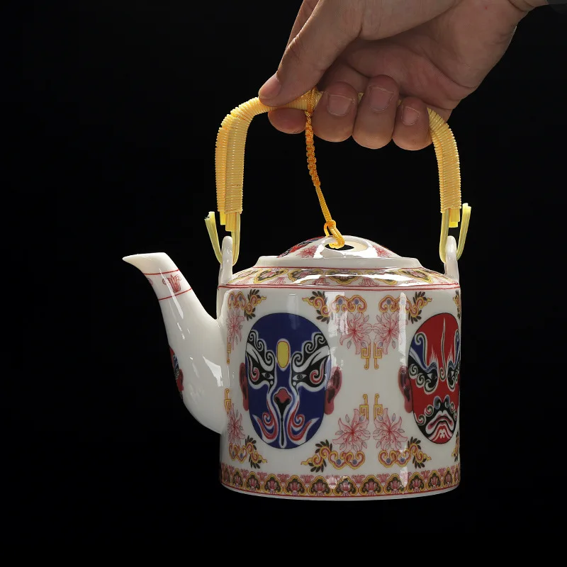 Керамический чайник для воды кувшин домашний декор большой объем 800 мл чайный с